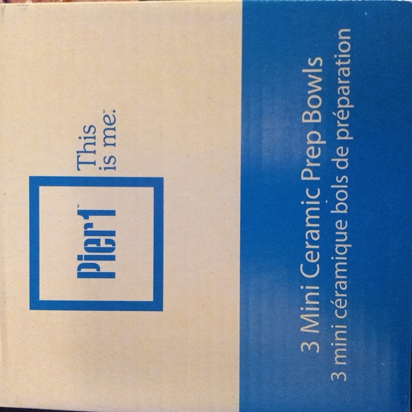 Brand New Pier 1 mini Ceramic Prep Bowls - Picture 3 of 3